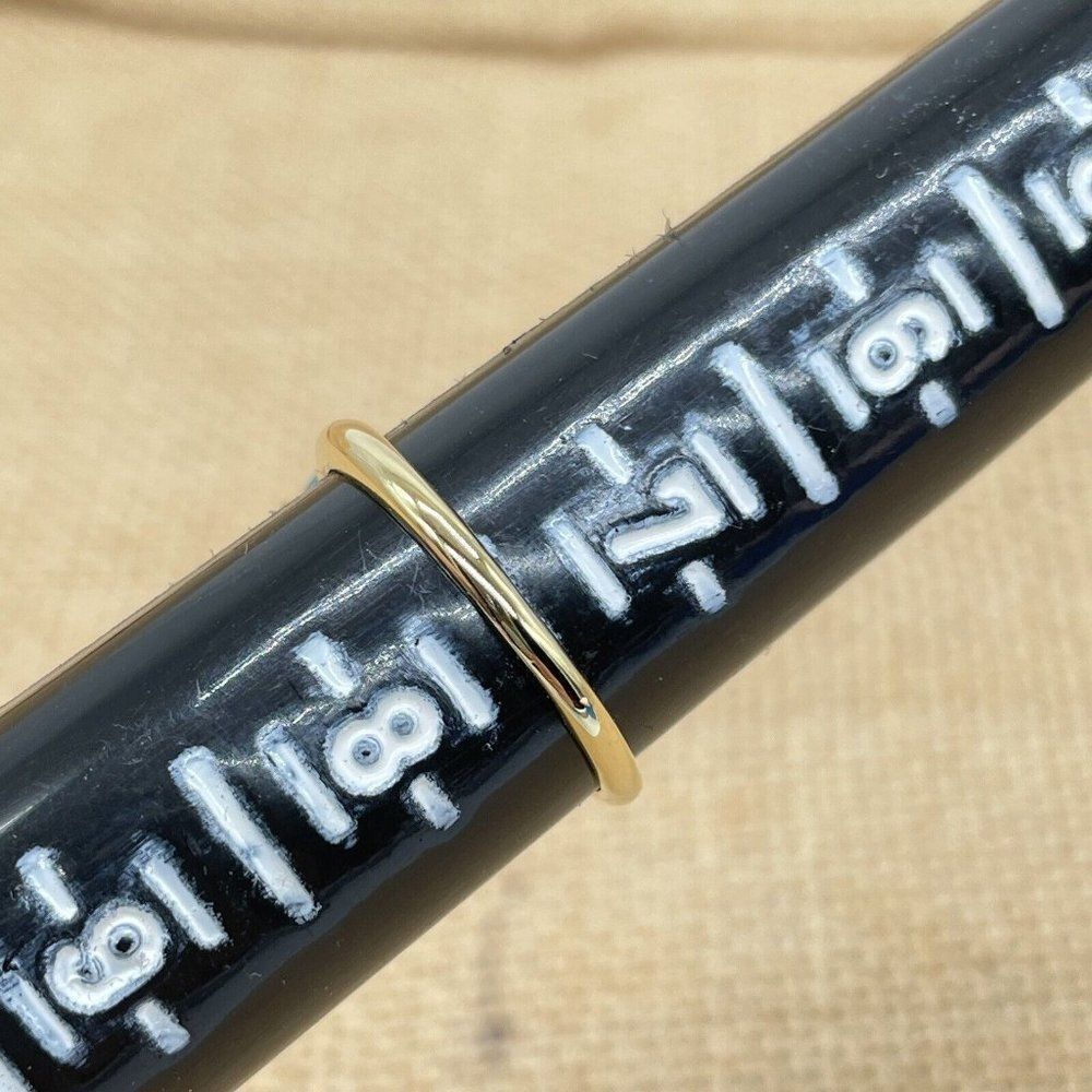 Technibond 1 ct Solitaire Ring Light Blue Topaz Gold Clad Sterling Silver Sz 7.5 - Picture 10 of 10